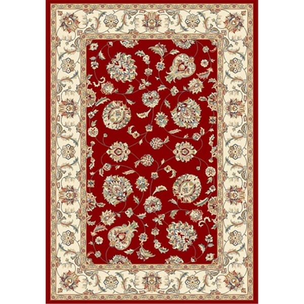 Dynamic Rugs Ancient Garden 7 ft. 10 in. x 11 ft. 2 in. 57365-1464 Rug - Red/Ivory AN912573651464 - main